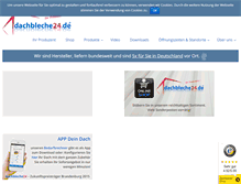 Tablet Screenshot of dachbleche24.de